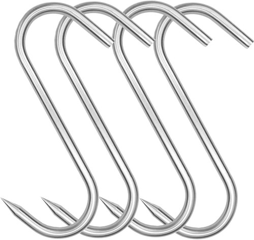 4pack meat hook - 8inch, 3/8"