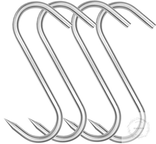 4pack meat hook - 8inch, 3/8"