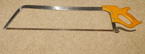 Butcher saw meat and - butcher, bone